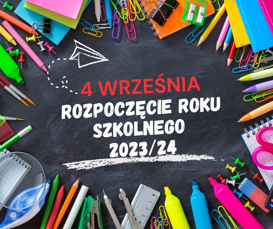 ROZPOCZĘCIE ROKU SZKOLNEGO 2023/2024