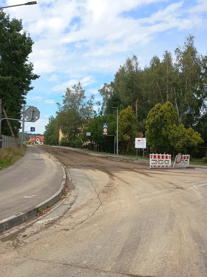 Informacja dla rodziców - remont drogi przed Ośrodkiem
